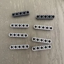 LEGO Beam 5 (32316) 8 Pieces Gray
