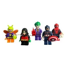 LEGO Super Heroes Minifigures Lot DC Marvel Joker Spider Man Robin Killer Moth