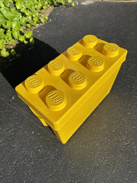 LEGO Empty Box & Lid ONLY Classic Large 8 Stud Yellow Brick Storage Container