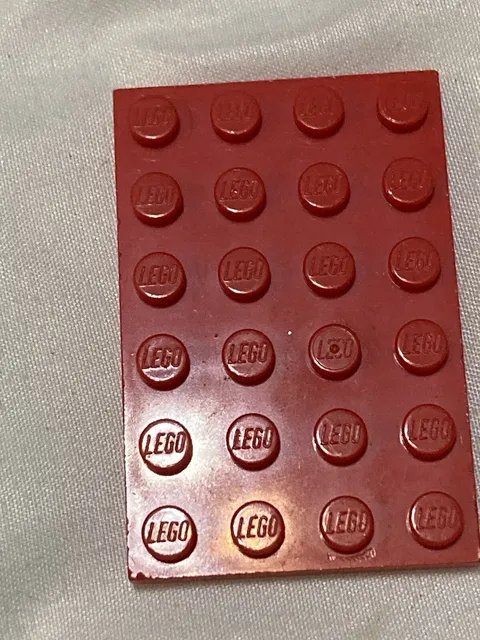 Lego 4x6 Plate Red Color Brick