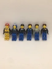 2001 Lego JACK STONE Minifigure Lot of 6 Junior Police Fire