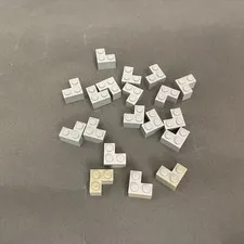 Lego 2357 Light Gray Replacement Parts Pieces Lot of 19