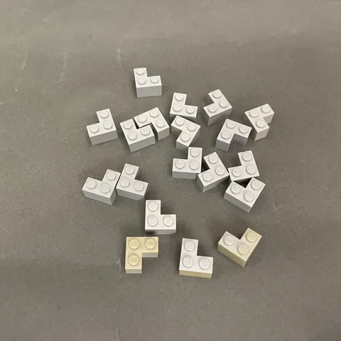 Lego 2357 Light Gray Replacement Parts Pieces Lot of 19