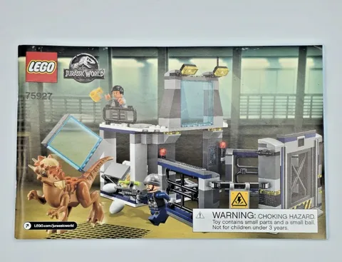 Lego Jurassic World Stygimoloch Breakout 75927 - Instruction Manual Only booklet