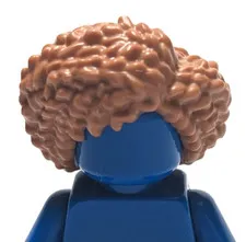 Lego - Minifigure Hair - Female, Light Tan Brown, Coiled Afro