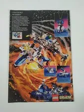 Rare Advertising Flyer Advertising Sheet LEGO Space 6982 6899 6815 6856 1997