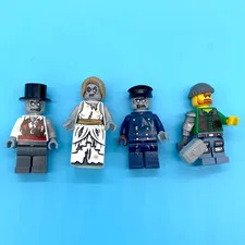 LEGO Monster Fighters Zombie Bride, Groom, Driver, McHammer Minifigures 9465