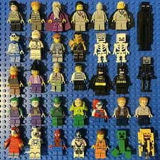 LEGO MINIFIGURE BULK LOT - 34 Minifigures - Different Themes - Used