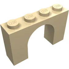 10x LEGO® Part 6182 - Arch 1 x 4 x 2
