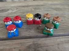 LEGO Multicolor Plastic Figure Parts Lot of 10 Pieces Figure Type