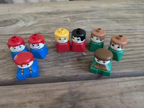 LEGO Multicolor Plastic Figure Parts Lot of 10 Pieces Figure Type
