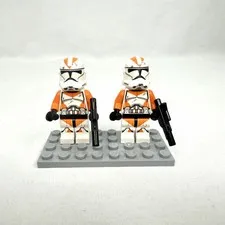 2-Lego Star Wars 212th Clone Trooper Minifigure sw0522 sw0523 Battle Pack