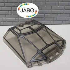 (T 1 / 13) LEGO 65633pb05 Windshield Cockpit Trans Brown