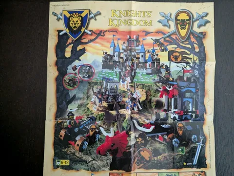 Retired (2000) LEGO Product CASTLE *Knights' Kingdom* Sets Poster - RARE