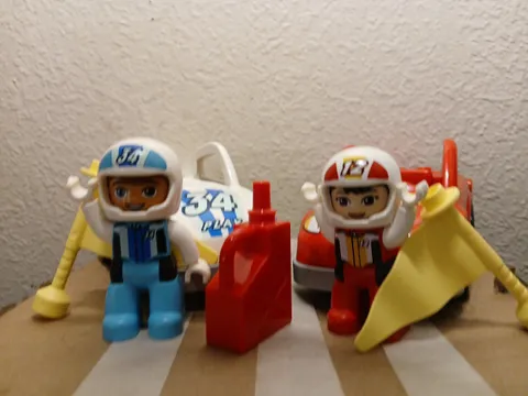 Lego Duplo Town Race Cars 10947 Replacement Push N Go! Vehicles Lot
