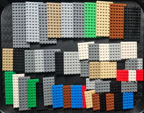 Lego 50 Pc Lego Building Plates Lot 6x6 6x12 4x8 4x6 4x4 Multicolor