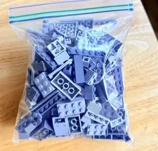 Bulk Genuine LEGO Gray Parts Lot 1–2 lb Light & Dark Gray Technic Specialty