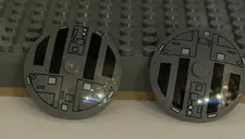 Lego 3960pr9977 50057 Cockpit dark bluish gray 4x4 inverted pieces