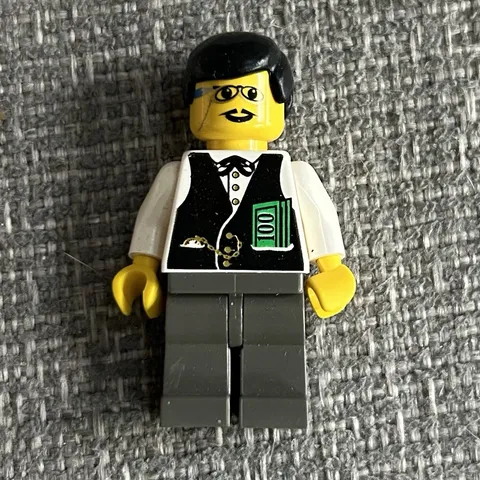 LEGO Wild West Banker (ww020) Bank Minifigure - 6765 Gold City Junction