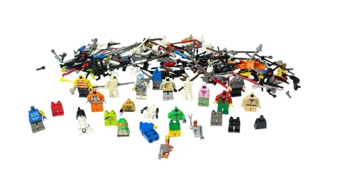 Lot of Lego Mini Figures Torsos Legs Weapons Accessories Parts