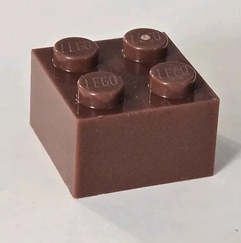 LEGO Parts - Reddish Brown Brick 2 x 2 - No 3003