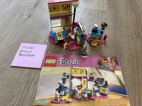 LEGO Friends 41329 Olivia’s Deluxe Bedroom Complete w/ Instructions RETIRED