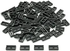 Lego 100 New Dark Bluish Gray Tiles Modified 1 x 2 Grille Parts