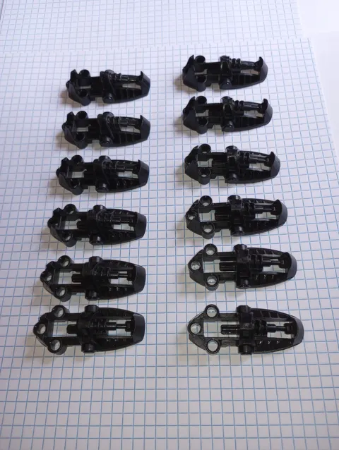 12 Bionicle Lego Parts number Black 47298 Foot Feet Toa Metru style 12 pieces