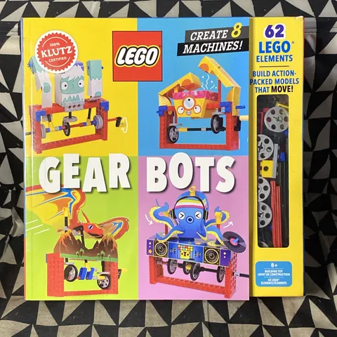 LEGO Gear Bots Kit-STEM Kinetic Model Building Set, 62 LEGO Pieces, Instructions