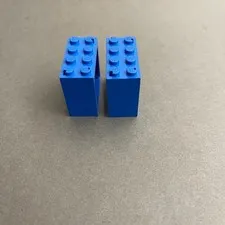Lego 4132 Blue Replacement Parts Pieces Lot of 2