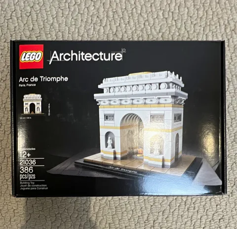 LEGO Architecture Arc de Triomphe 21036 386pcs 12+ Plastic Box 2017