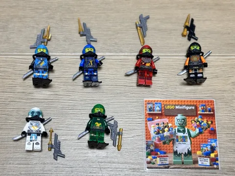 LEGO Ninjago Seabound Scuba Minifigures Lot of 6 Lloyd Kai Jay Cole Zane Nya