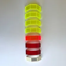 LEGO piece number 2466 panel 3x2x6 angled assorted colors lot of 8