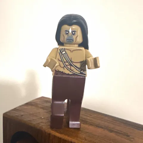 LEGO Centaur Minifigure - Dark Brown Horse Body, Long Black Hair