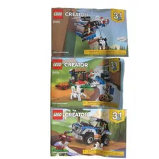 3 LEGO Creator 3 in 1 #31075 Outback Adventures Instruction Booklets Manual Only