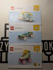 Lego Creator 31148 Retro Roller Skate Instruction Manual Only! 2024 3 Books