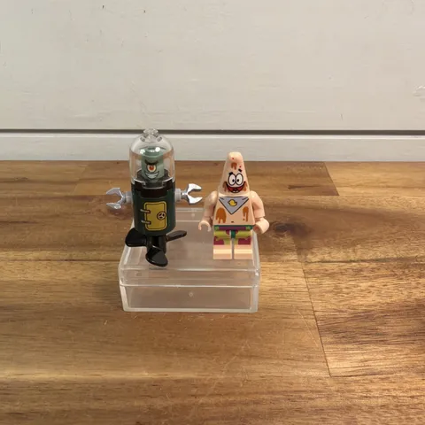 Lego Plankton (bob027) & Patrick Minifigure SpongeBob Ships Fast!