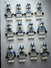 Lego Star Wars Mixed Clone Trooper Minifigure Lot Of 12 Nice Shape Authentic
