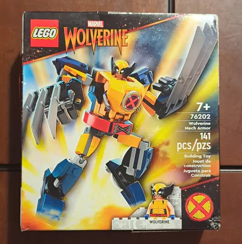 LEGO Marvel Wolverine Mech Armor 76202 141 pcs 7+ Minifigure Box