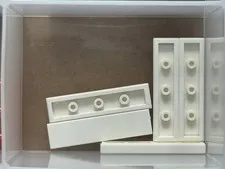 LEGO Parts - White Tile 1 x 4 - No 2431 - QTY 5