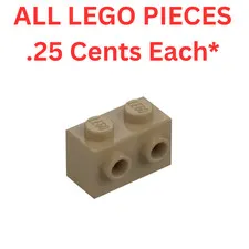 LEGO Brick 1x2 Studs One Side Dark Tan 11211 - Genuine LEGO Parts Pieces Bulk