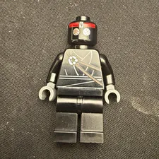 LEGO Ninjago Foot Soldier Minifigure, Black, Cracked Arm, As Is