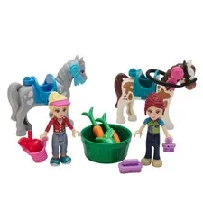 LEGO Friends Horse Show Lot Horses Riders Minidolls Ribbons Equestrian Gear