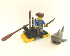 LEGO 6234 Pirates: Renegade's Raft used complete. without original box, no instructions