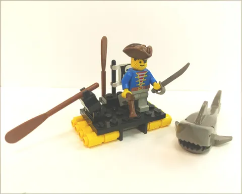 LEGO 6234 Pirates: Renegade's Raft used complete. without original box, no instructions