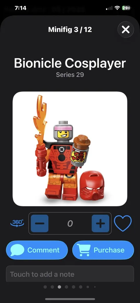 LEGO Minifigures Series 29 Bionicle Cosplayer 71052 Mystery Bag Blister
