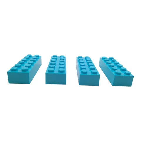 4x LEGO Bricks 2x6 Medium Azure Brick 6022000 44237 Basic Building Block Light Blue