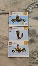 Lego 31159 Creator 3 in 1 Surprising Spider Instruction Manuals Only 