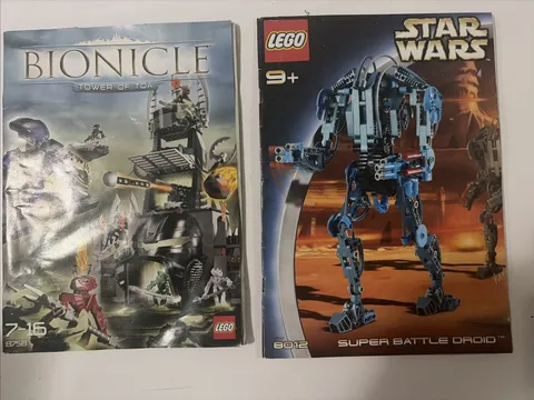 Lego 8758 Bionicle Tower Of Toa Instructions MANUAL ONLY & Lego 8014 Manual only