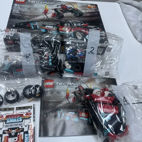 LEGO TECHNIC: Stunt Show Truck & Bike (42106) Box Instructions Missing Pieces